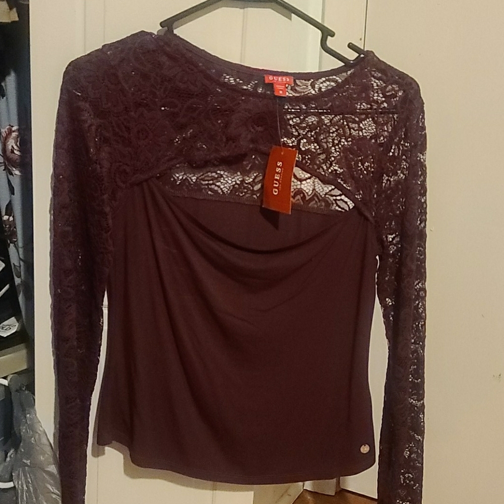 Long sleeve lace shirt